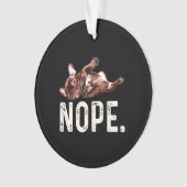 フランス人ギフト | Bulldog フランスの Nope. オーナメント (正面)