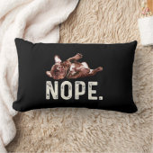 フランス人ギフト | Bulldog フランスの Nope. ランバークッション (ブランケット)