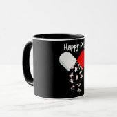フランス人ギフト | Happy Pill フランスの Buldog Gift マグカップ (正面左)