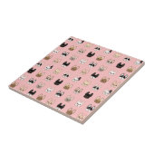 フランス人家族 タイル (側面)