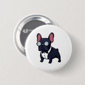 フランス人 缶バッジ (正面&裏面)