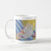 フランス人w/pinkのヒョウ コーヒーマグカップ (左)