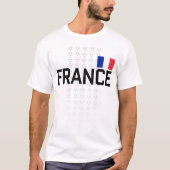 フランス代表サッカーチームのサッカーファンフランスの Tシャツ (正面)