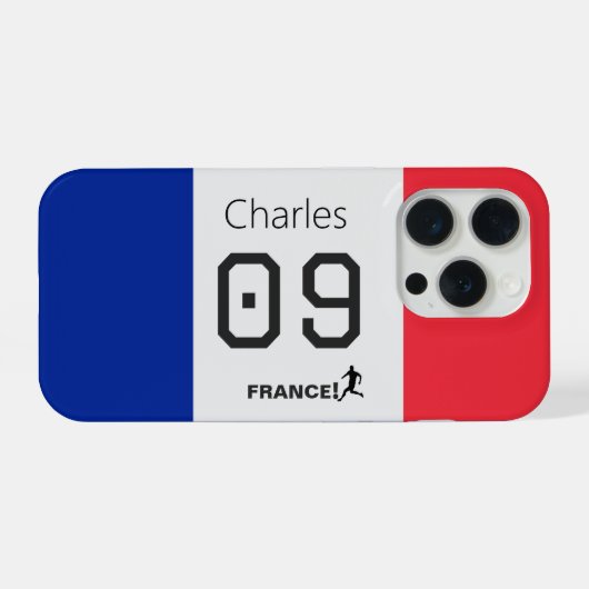 フランス代表チームカラー 選手 iPhoneケース (裏面横)