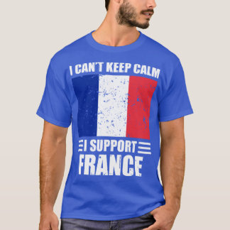 フランス保のサッカー界Cを支えてる気持ちは落ち着かない Tシャツ