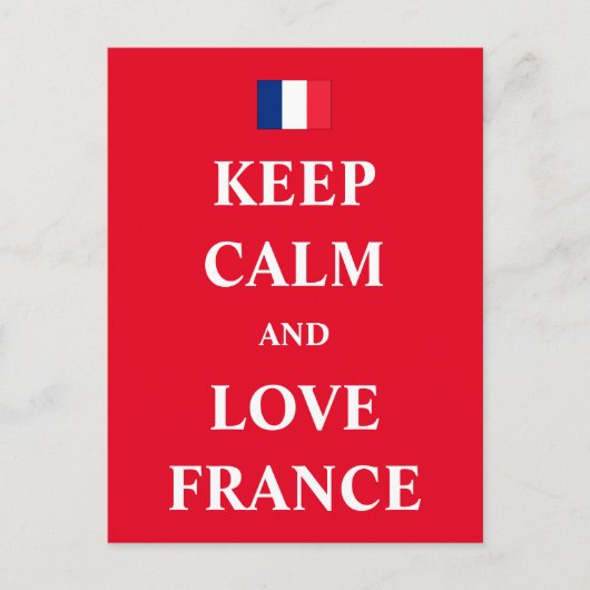 フランス保を愛し穏やかにする ポストカード (正面)