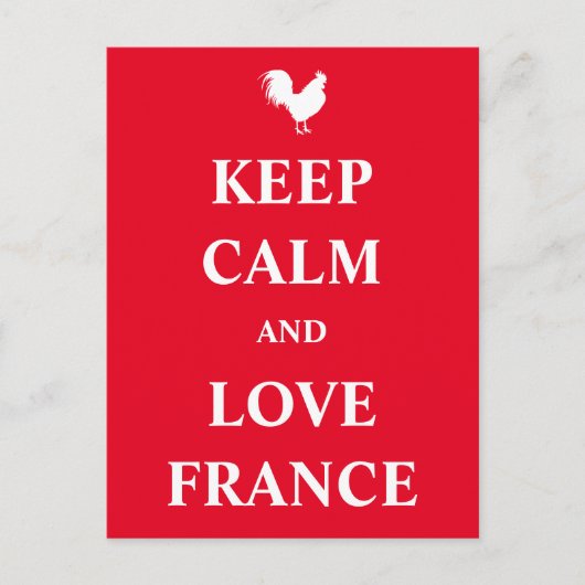 フランス保を愛し穏やかにする ポストカード (正面)