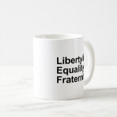 フランス共和国モットー自由平等友愛 コーヒーマグカップ (正面右)