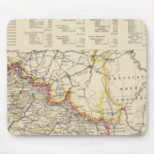 フランス北東部 マウスパッド (正面)