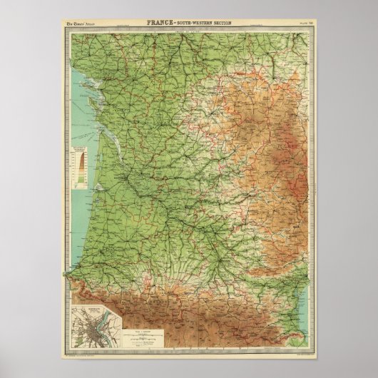 フランス南西部ボルドー区 ポスター (正面)