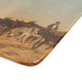 フランス南部のロバ（Eugene Burnand著） カッティングボード (角)