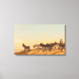 フランス南部のロバ（Eugene Burnand著） キャンバスプリント