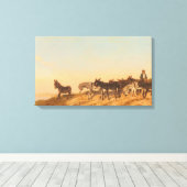 フランス南部のロバ(Eugene Burnand著) キャンバスプリント (インサイチュ (ウッドフロア))