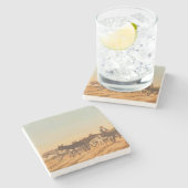 フランス南部のロバ（Eugene Burnand著） ストーンコースター (横)