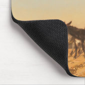 フランス南部のロバ（Eugene Burnand著） マウスパッド (コーナー)