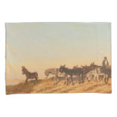 フランス南部のロバ（Eugene Burnand著） 枕カバー (正面右)