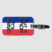 フランス国おもしろい旗 ラゲッジタグ (正面横)