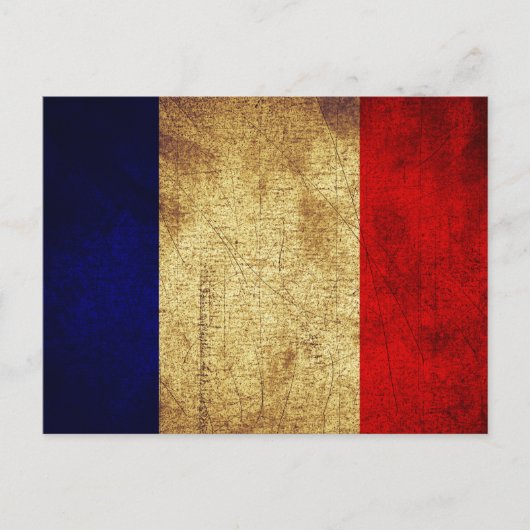 フランス国グランジ旗 ポストカード (正面)