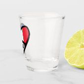 フランス国コード国旗のハート、FRA ショットグラス (右)