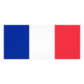 フランス国旗が付いたラックカード ラックカード (裏面)