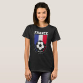 フランス国旗のサッカーファン Tシャツ (正面フル)