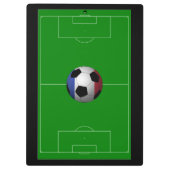 フランス国旗のサッカーボール クリップボード (裏面)