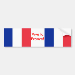 フランス国旗のシール バンパーステッカー