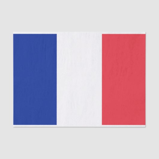 フランス国旗のティッシュペーパー 薄葉紙 (正面)