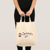 フランス国旗のバラの名入れ トートバッグ (正面(商品))