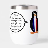 フランス国旗のピンクのペンギンカスタマイズ商品 (正面)