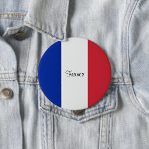 フランス国旗のボタン 缶バッジ