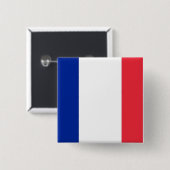 フランス国旗のボタン 缶バッジ (正面&裏面)
