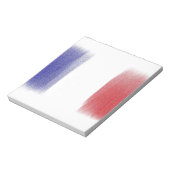 フランス国旗のメモ帳 ノートパッド (回転)