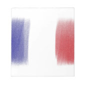 フランス国旗のメモ帳 ノートパッド (正面)