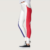 フランス国旗の地図おみやげデザイン レギンス (左)