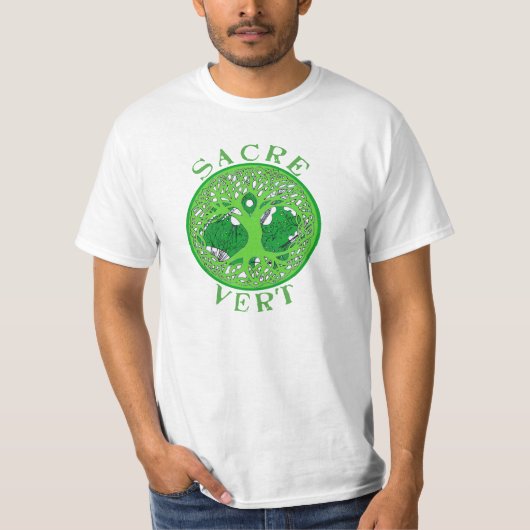 フランス国旗の平和記号 Tシャツ (正面)