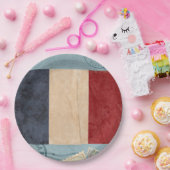 フランス国旗の紙プレート ペーパープレート (パーティー)