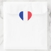 フランス国旗の輝かしい愛国心 ハートシール (バッグ)