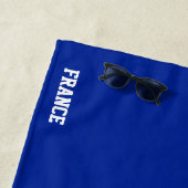 フランス国旗の輝かしい愛国心 ビーチタオル (インサイチュ)