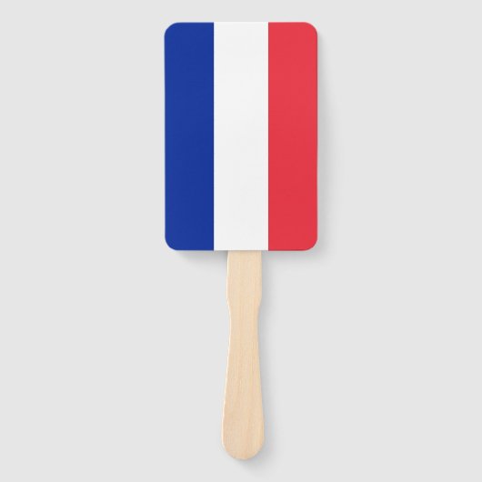 フランス国旗を掲げたハンドファンのセット ハンドファン (正面)