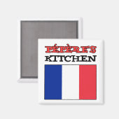 フランス国旗を掲げたペレの台所 マグネット (正面/裏面)