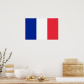 フランス国旗を掲げたポスター ポスター (キッチン)
