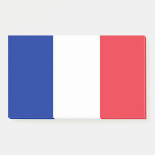 フランス国旗を掲げたメモ ポストイット