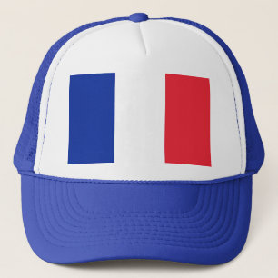 フランス国旗を掲げた帽子 キャップ