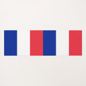 フランス国旗を掲げた愛国的なヨガマット ヨガマット (裏面(横))
