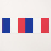 フランス国旗を掲げた愛国的なヨガマット ヨガマット (正面(横))