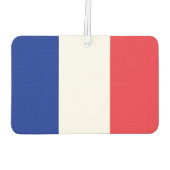 フランス国旗を掲げた車の新入生 カーエアーフレッシュナー (裏面)