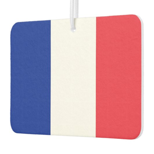 フランス国旗を掲げた車の新入生 カーエアーフレッシュナー (左)