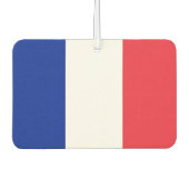 フランス国旗を掲げた車の新入生 カーエアーフレッシュナー (正面)