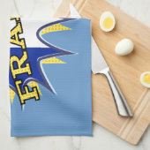 フランス国旗カポー漫画スタイルスター キッチンタオル (四つ折り)